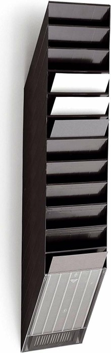 Durable Prospekthalter Flexiboxx 12, A4 Hochformat, 12 Fächer, schwarz