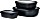 Mepal Multischüssel Cirqula rechteckig flach Aufbewahrungsbehälter-Set, 3-tlg. nordic black (106270041100)