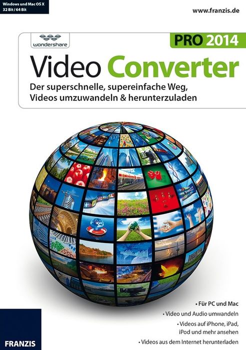 Franzis video Converter Pro 2014, ESD (niemiecki) (MAC)