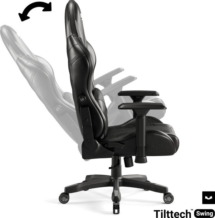 Diablo Chairs X-Ray 2.0 normalny fotel gamingowy, czarny/szary