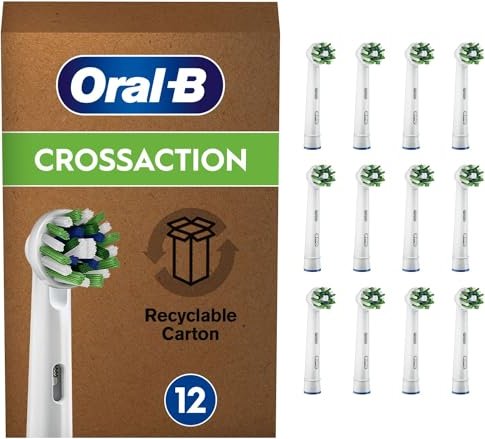 Oral-B CrossAction CleanMaximiser weiß Ersatzbürste, 12 Stück