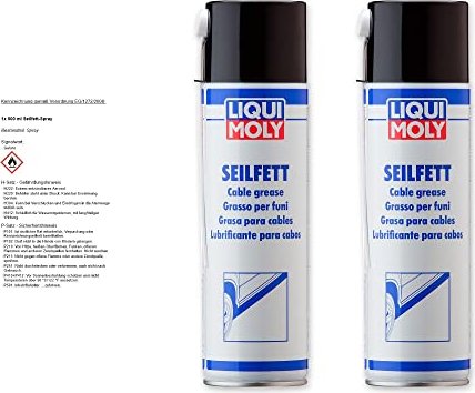 LIQUI MOLY Seilfett Spray Sprühfett 500ml, 2x
