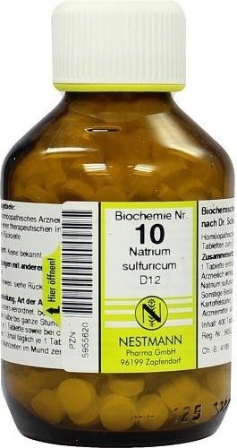 Nestmann Biochemie 10 Natrium sulfuricum D12 Tabletten, 400 Stück