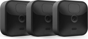 Blink Outdoor Kamera schwarz, 3. Generation/2020, inkl. Sync-Modul 2, 3er-Pack