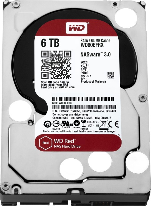 Western Digital WD Red Plus 6TB, SATA 6Gb/s