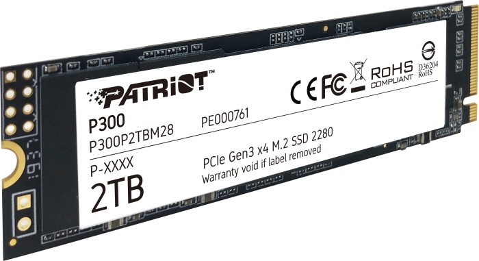 Patriot P300 2TB, M.2 2280 / M-Key / PCIe 3.0 x4