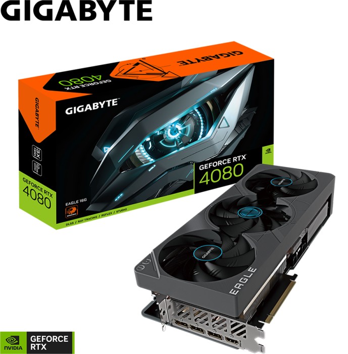 GIGABYTE GeForce RTX 4080 Eagle 16G, 16GB GDDR6X, HDMI, 3x DP