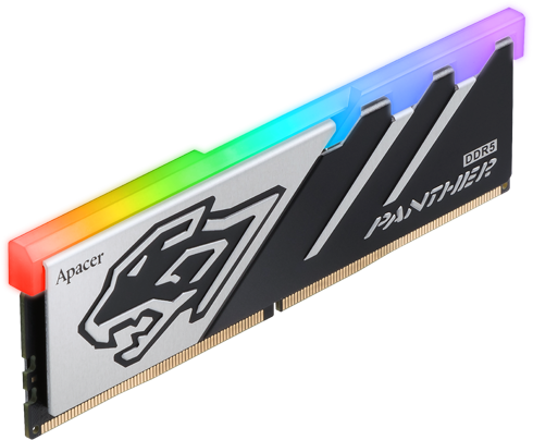 Apacer PANTHER RGB DIMM Kit 32GB, DDR5-6000, CL40-40-40-96, on-die ECC