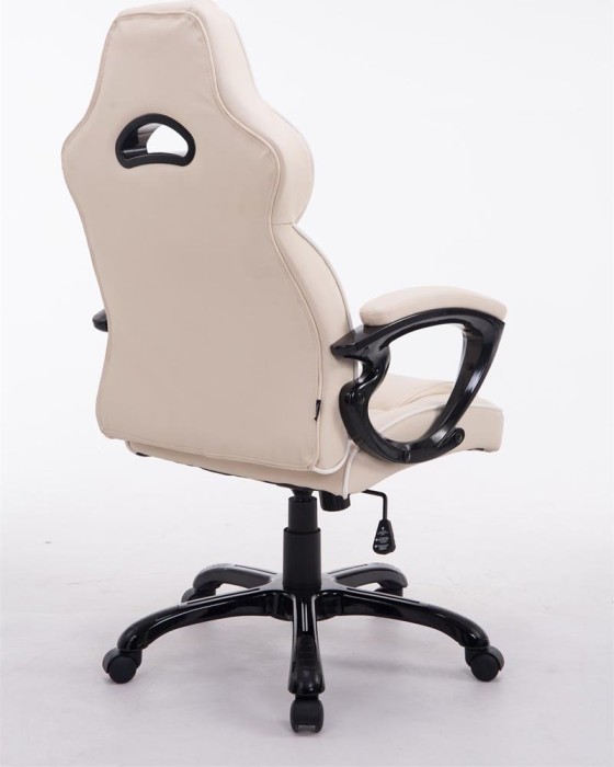 CLP BIG XXX sztuczna skóra fotel biurowy, kremowy