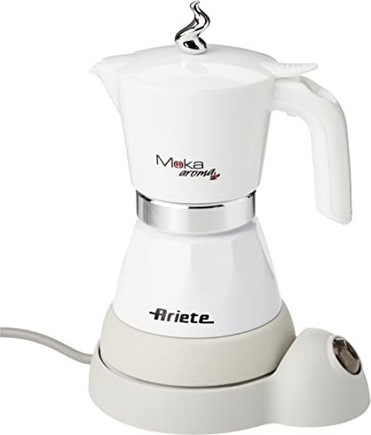 Ariete 1358/00 Moka Aromat elektryczna kawiarka do espresso biały