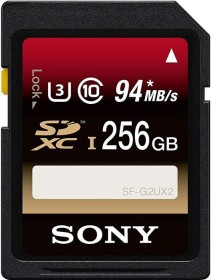 Sony SF-UX2 Series R94/W70 SDXC 256GB, UHS-I U3, Class 10