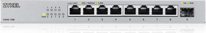 ZyXEL XMG-108 Desktop 2.5G Switch, 8x RJ-45, 1x SFP+ (XMG-108-ZZ0101F)