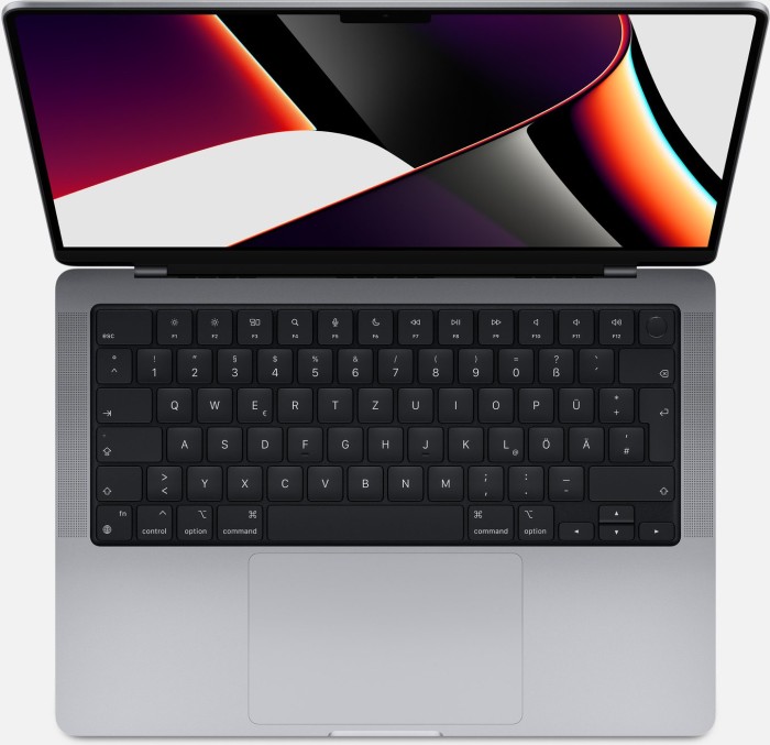 Apple MacBook Pro 14.2" Space Gray, M1 Pro - 10 Core CPU / 16 Core GPU, 32GB RAM, 1TB SSD, DE