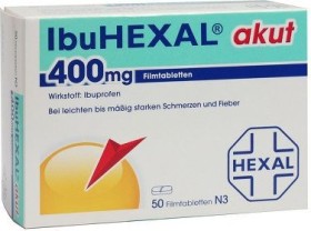 Hexal IbuHexal akut 400mg Filmtabletten, 50 Stück ab € 3,87 (2022