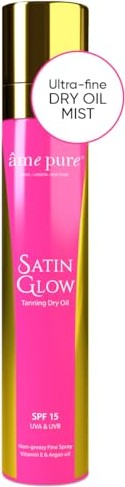 âme pure satyna Glow Tanning Dry Oil LSF15, 140ml
