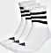 adidas 3-paski Cushioned Sportswear Mid-Cut Crew Skarpety biały/czarny, 3 para (HT3456)