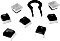 HP HyperX Pudding Keycaps, ABS Keycap Set, schwarz, 105 Tasten, DE (HKCPXA-BK-DE/G)