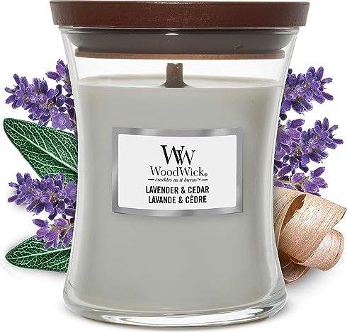 WoodWick Lavender & Cedar Duftkerze