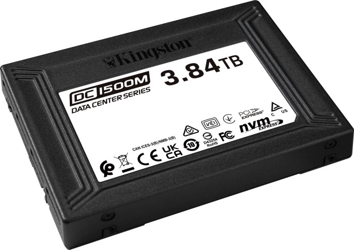 Kingston DC1500M Data Center Series Mixed-Use SSD - 1DWPD 3.84TB, U.2