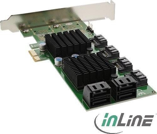 InLine Schnittstellenkarte, 8x SATA 6Gb/s, PCIe 2.0 x1