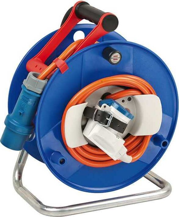cable colour: orange and marina yacht Brennenstuhl Garant cable reel with IP44 protection 20m cable length, for outdoor use drum for camping 