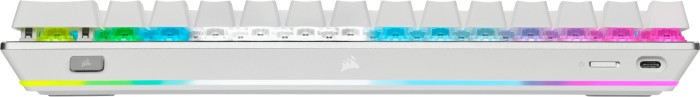 Corsair Gaming K70 PRO mini Wireless biały, MX SPEED RGB Silver, USB/Bluetooth, DE