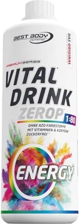 Best Body Nutrition Low Carb Vital Drink Energy 1l