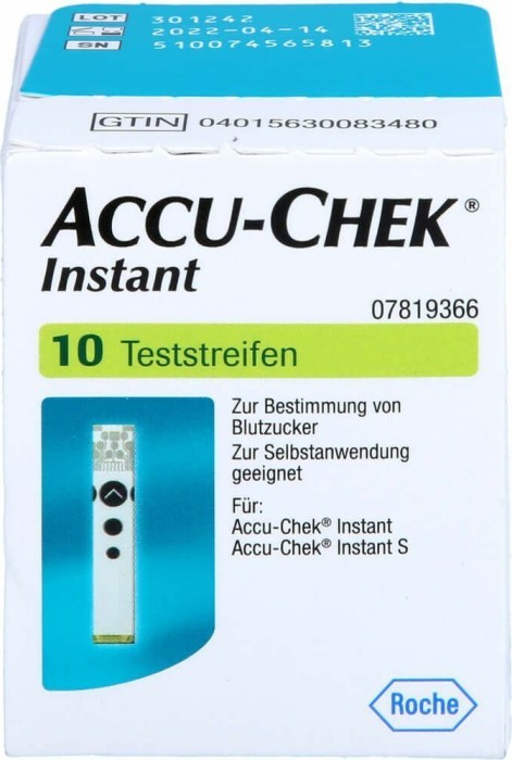 Roche Accu-Chek Instant Teststreifen, 10 Stück