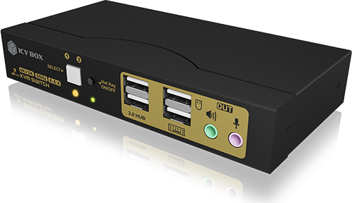 RaidSonic Icy Box IB-KVM8801-HU2, 2-fach HDMI KVM-Switch