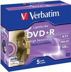 Procent Start Eksempel Verbatim Lightscribe DVD+R 4.7GB, 16x, Lightscribe, 5er Jewelcase |  Preisvergleich Geizhals Deutschland