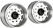 Carson 1:14 aluminiowy Trailer Wheel long hole 2 pieces (500907350)