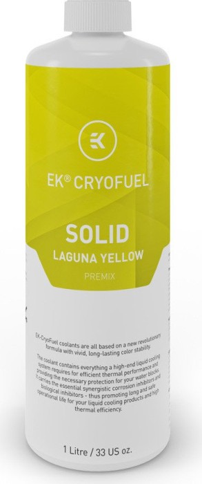 EK Water Blocks EK-CryoFuel Solid Laguna Yellow, Płyn chłodzący, 1l