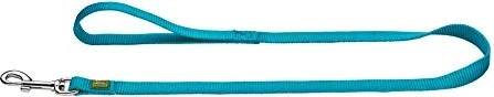 Trilus Nylon Hundeführleine 2 M – Schwarz, Größe L, Mit Austauschbarem Karabiner
