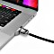 Maclocks Ledge Adapter inkl. Kabelschloss mit Schlüssel für Macbook Pro 16" (MBPR16LDG01KL)