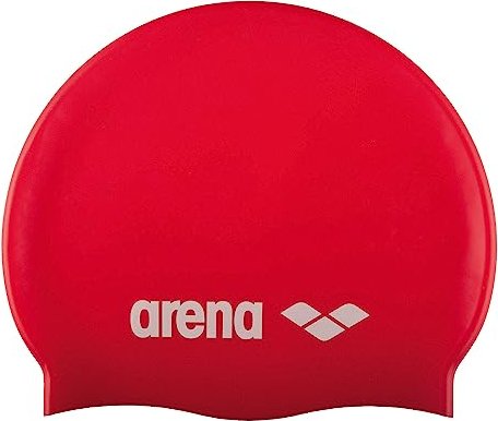 Arena Classic Silicone czepek czerwony/biały (Junior)