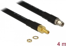 DeLOCK coaxial cable RP-SMA plug/RP-SMA socket CFD400 LLC400, 4m, black (13016)