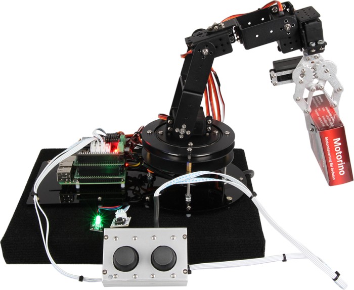 Joy-iT Grab-It Roboterarm aus Aluminium