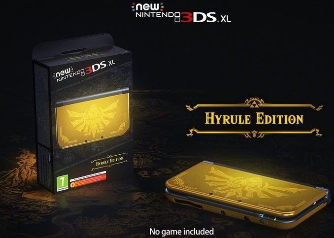 Nintendo New 3DS XL Hyrule Edition gold