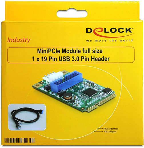 DeLOCK 1x USB 3.0 Pin Header, MiniPCIe