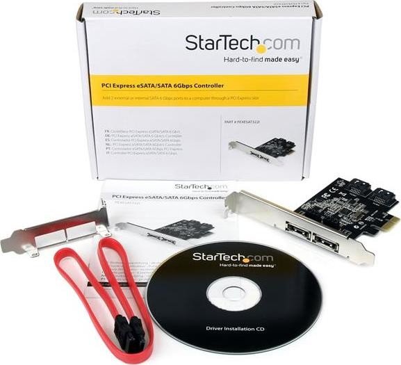 StarTech PEXESAT322I, 2x SATA/2x eSATA, PCIe x1