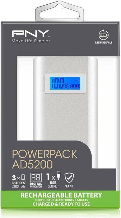 PNY PowerPack AD5200 silber