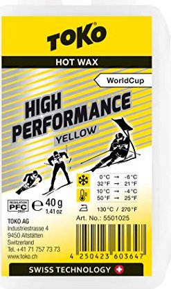Toko High Performance Hot Gleitwax 40g gelb
