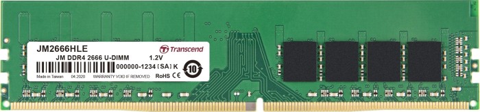 Transcend JetRam DIMM 16GB, DDR4-2666, CL19-19-19 (J ...