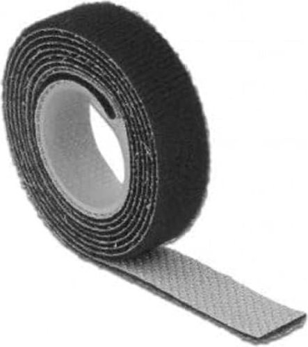 DeLOCK Klettband auf Rolle, 1m x 13mm, schwarz