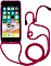 Stilgut Handykette mit Lederrückseite für Apple iPhone 8 magenta (B07R6M7MD5)