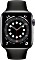 Apple Watch Series 6 (GPS + Cellular) 44mm Aluminium space grau mit Sportarmband schwarz Vorschaubild