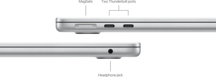 Apple MacBook Air 13", silber, M3 - 8 Core CPU / 10 Core GPU, 8GB RAM, 512GB SSD, DE