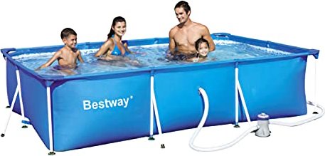 Bestway Steel Pro Deluxe Splash frame pool zestaw 300x201x66cm