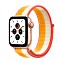 Apple Watch SE (GPS + Cellular) 40mm gold mit Sport Loop indischgelb/weiß (MKQY3FD)