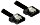 DeLOCK Flexi SATA 6Gb/s cable black 0.1m, straight/straight (83838)